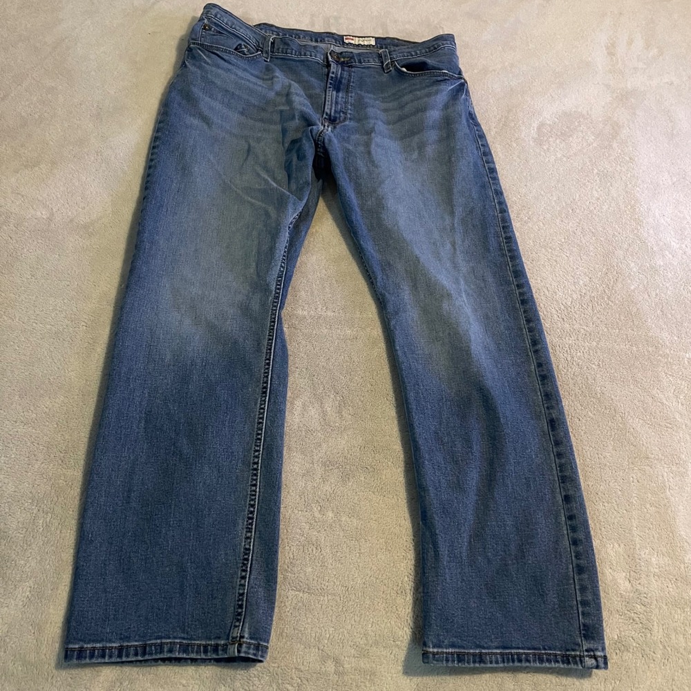 Vintage Wrangler Athletic Fit Blue Denim Jeans‎ Mens 38x30 Medium Wash Stretch